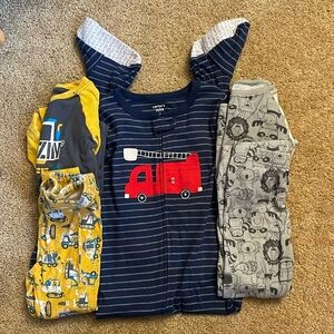 Bundle of toddler boys pajamas
